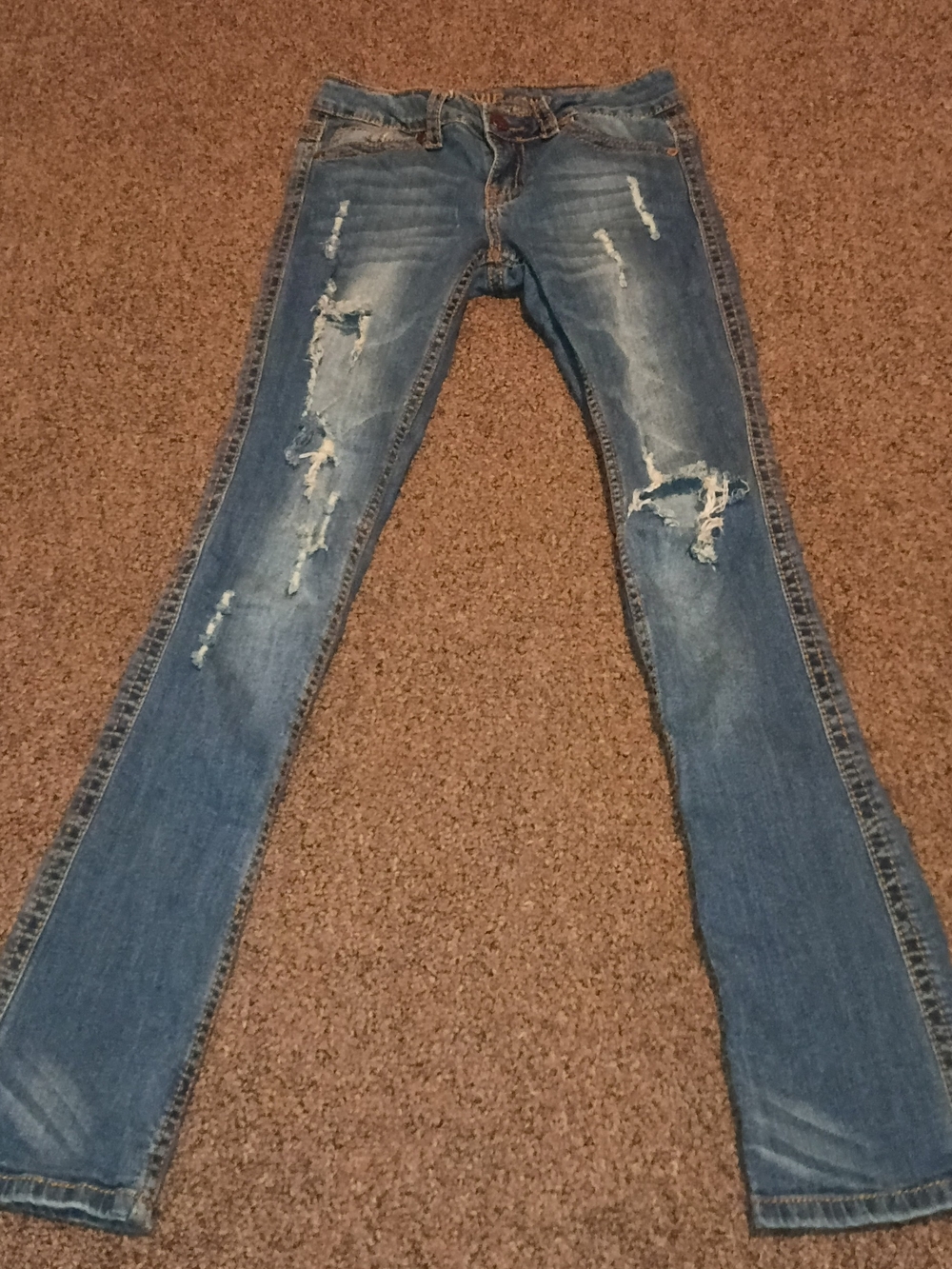 VIP Blue Distressed  Jeans for Women